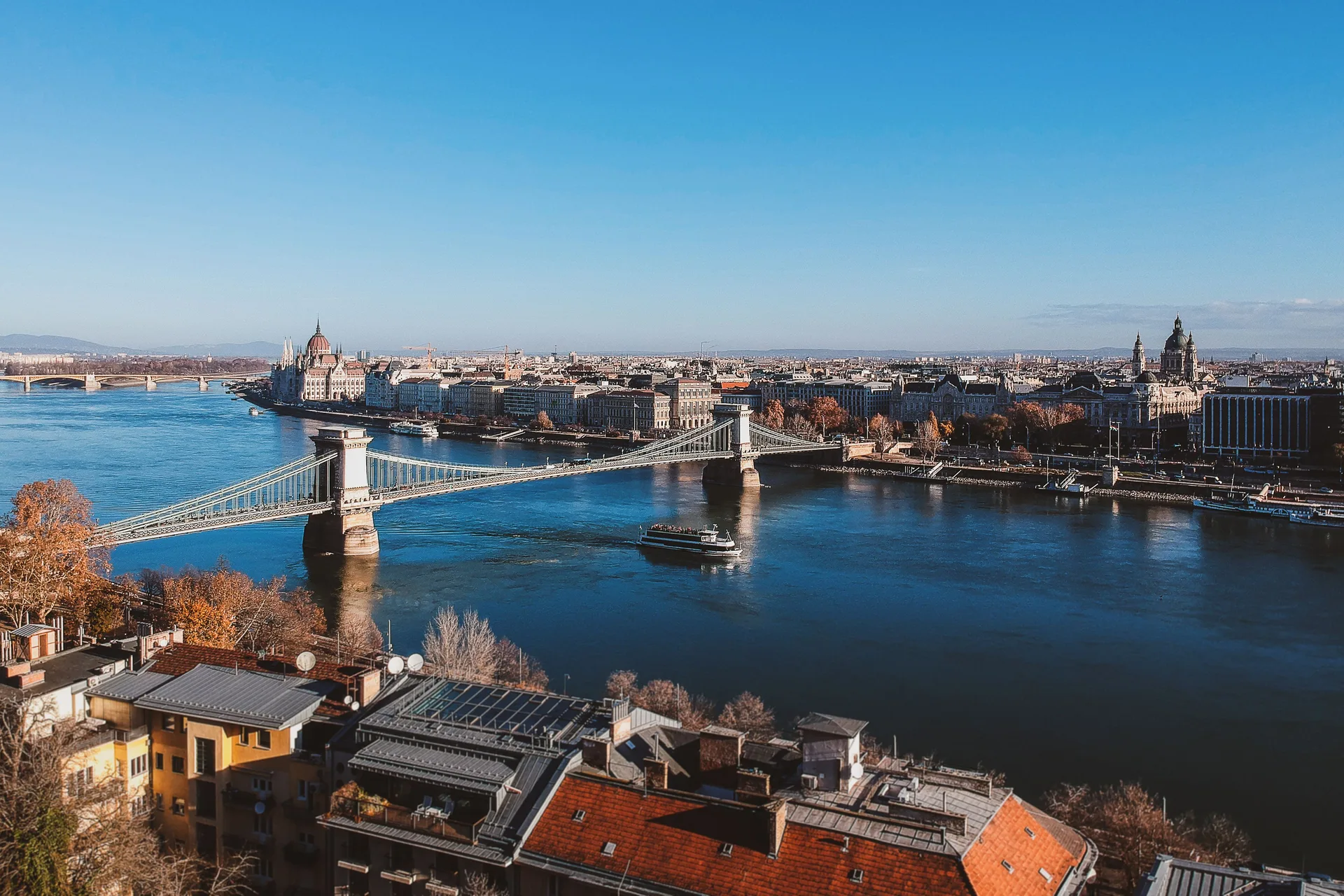 Panorama di Budapest sul Danubio